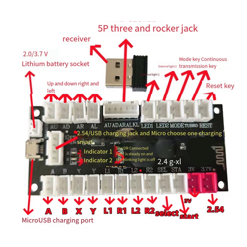 L77A 2.4G Wireless Zero Delay  - Board Game Android avaliação e preço