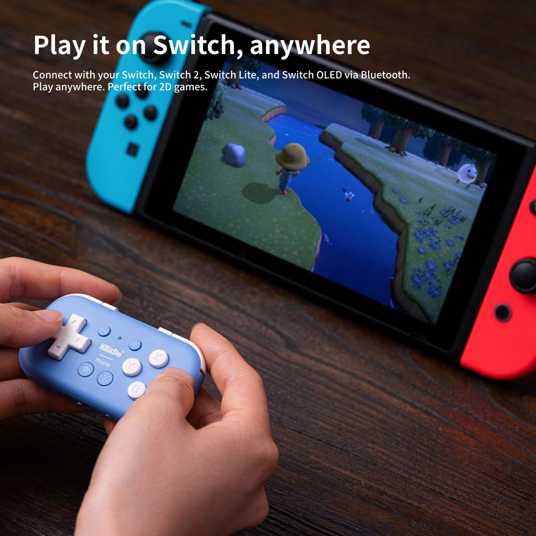8BitDo Micro Gamepad Bluetooth - Board Game Android avaliação e preço
